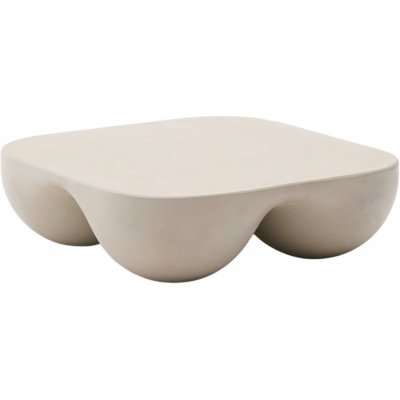 Kave Home Colba 100 x 100 cm zahradní konferenční stolek Béžový – Zboží Mobilmania