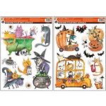 Anděl Okenní fólie Halloween s glitrem 29 x 41 cm – Zboží Dáma