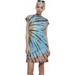 Urban Classics pastelově batikované letní šaty ke kolenům 180 g/m modro- černá – Zboží Mobilmania