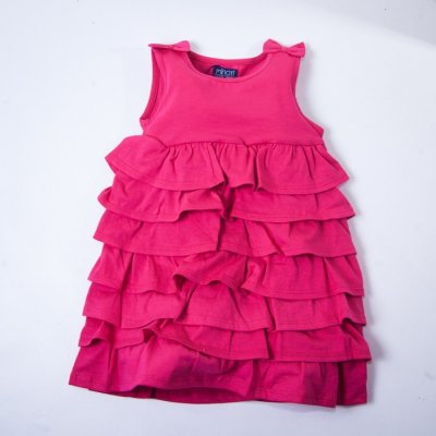 šaty Minoti vínové s volánky – Zboží Mobilmania