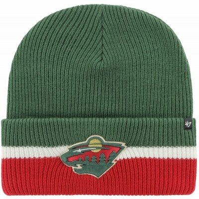 47 Brand Zimní čepice Minnesota Wild Split Cuff ’47 Cuff Knit Dark Green – Sleviste.cz