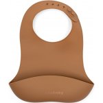 New Baby silikonový bryndák hnědý – Zboží Dáma