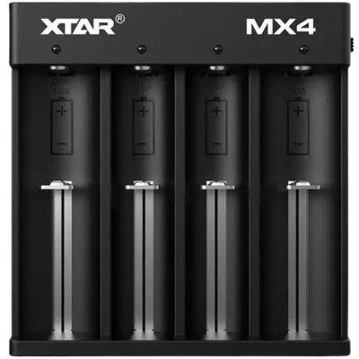 XTAR MX4 nabíječky pro akumulátorové baterie; Li-Ion,Ni-MH; 0,5A – Zboží Mobilmania