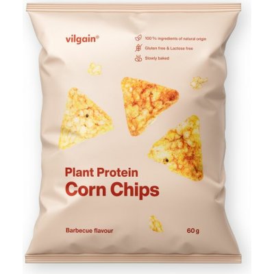 Vilgain Kukuřičné proteinové chipsy BIO BBQ 60 g – Zboží Dáma