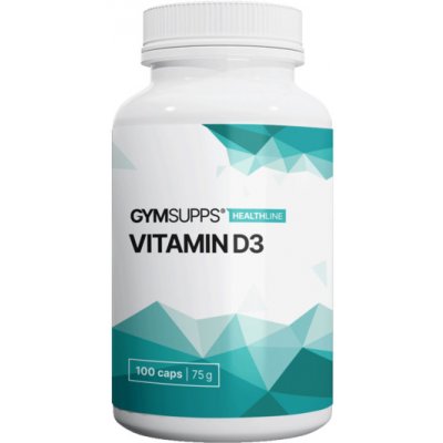 GymSupps Vitamin D3 100 kapslí