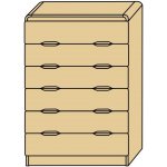 Roalholz velký zásuvkový prádelník z masivu KUMI MAX 113x75/90x58 – Zboží Dáma