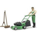 Bruder 62103 BWORLD Zahradník se sekačkou a příslušenstvím – Zboží Mobilmania