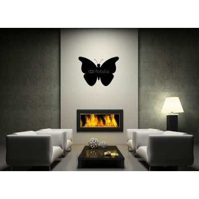 Weblux vzor n70923499 Samolepka na zeď - butterfly design motýl silueta ikona, rozměry 120 x 100 cm