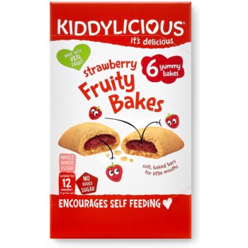 Kiddylicious koláčky jahodové 6 22 g