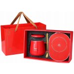 Gordon G912 Elektrický ohřívač šálku 15 W + šálek a lžička červený – Zboží Dáma