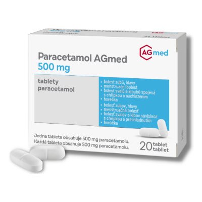 PARACETAMOL AGMED 500MG TBL NOB 20 – Hledejceny.cz