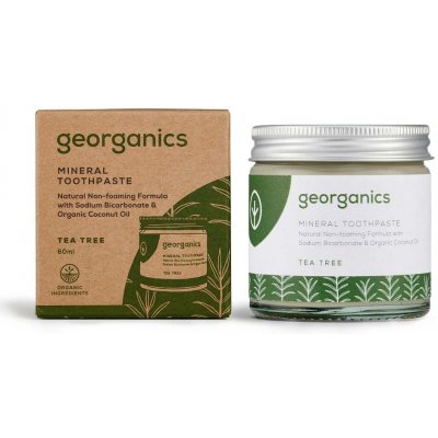 georganics Zubní pasta plná minerálů Tea Tree zelený čaj 60 ml