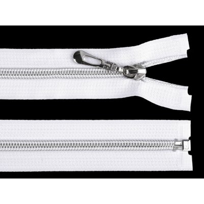 Prima-obchod Spirálový zip No 7 délka 50 cm se stříbrnými zoubky, barva 101 bílá – Hledejceny.cz