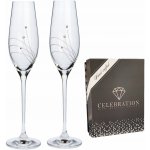 Semido Sklenice na sekt s krystaly Preciosa linie 2 x 210 ml – Sleviste.cz