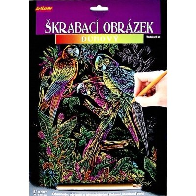 Artlover škrabací obrázek duhový Papoušci – Hledejceny.cz