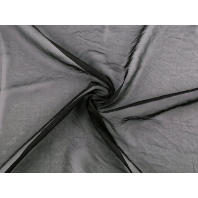 Organza dekorační / oděvní matná, krešovaná Varianta: 7 černá 60651/156899/281072 – Sleviste.cz