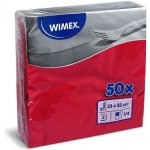 Wimex ubrousky 2V červené 50ks 33x33cm – Sleviste.cz