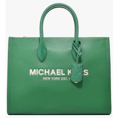 Michael Kors MIRELLA crossbody bag medium dámská kožená kabelka zelená – Zboží Mobilmania