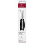 VICTORINOX Swiss Classic paring knife set 2 ks 10cm straight/wavy black box – Zbozi.Blesk.cz