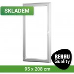 SKLADOVÁ-OKNA REHAU Smartline+ levé Bílá 95 x 208 cm – Hledejceny.cz