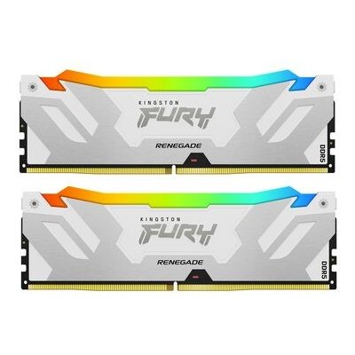 Kingston DDR5 Fury Renegade White RGB 32GB 2x16GB 7200MHz CL38 DIMM On Die ECC XMP 1.45V KF572C38RWAK2 32 – Hledejceny.cz