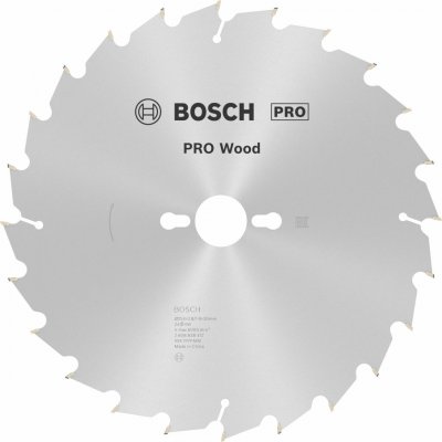 Bosch Pilový kotouč Optiline Wood 254 × 2,6/1,6 × 30 mm; 24 zubů 254 x 2.6/1.6 x 30 mm, 24 2608838412 – Hledejceny.cz