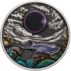 Perth Mint Starožitná stříbrná mince Ningaloo Solar Eclipse 2 $ Austrálie 2 Oz