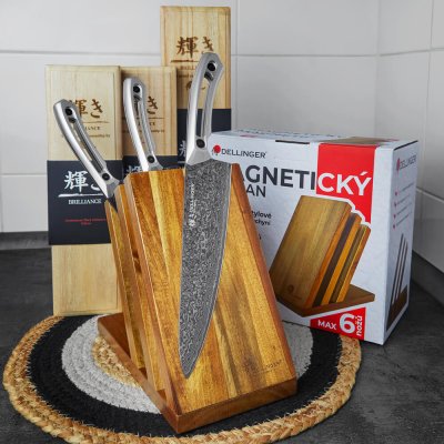 Dellinger Brilliance Sada 3 nožů + magnetický stojánek – Sleviste.cz