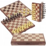 Dřevěné šachy Combo Classic (šachy 2v1 a vrhcáby) – Zboží Dáma