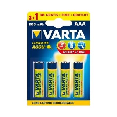 Varta Ready2Use AAA 800mAh 4ks BAVA 56703 – Zboží Mobilmania