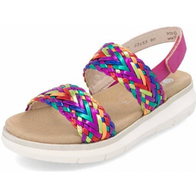 Remonte barevné sandály Metallic-Multi/Magenta D2K52-90 – Hledejceny.cz