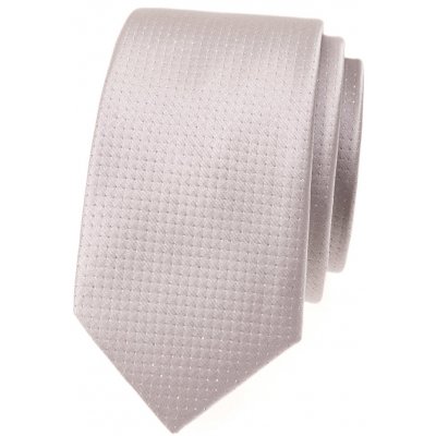 Avantgard Kravata Slim Lux 571-22309 pudrová/stříbrná – Zboží Dáma