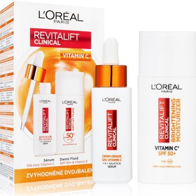 L’Oréal Paris Revitalift pleťové sérum s vitaminem C 30 ml + pleťový fluid s vitaminem C 50 ml