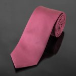 AMJ kravata pánská šikmý proužkovaný vzor KU0039 starorůžová – Zboží Dáma