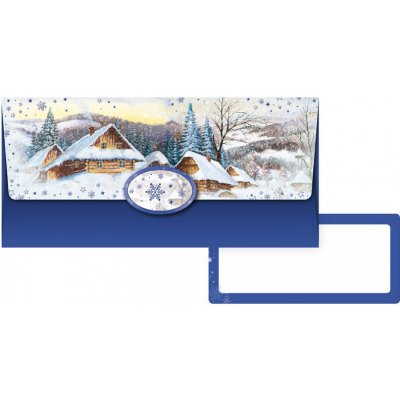 Zero Obálka dárková na peníze - vánoční vesnička – Sleviste.cz