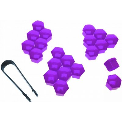 Kryty šroubů kol (17 mm-20 ks) Einparts - fialové EPTUNING009 | Zboží Auto