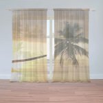 Sablio Záclony Palma: 2ks 150x250cm – Zboží Mobilmania
