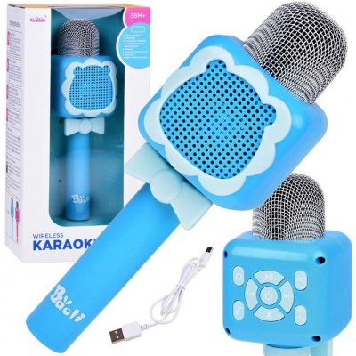 Bezdrátový dětský karaoke s Bluetooth a nahráváním Modrá – Zboží Dáma