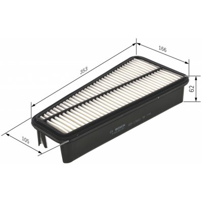 Vzduchový filtr BOSCH F 026 400 302 – Hledejceny.cz