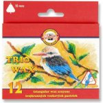 Koh-i-noor Pastelky voskové 8272 silné trojhranné 12ks – Zboží Dáma