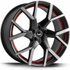 Alu kolo, lité kolo Barracuda TZUNAMEE EVO 9x20 5x112 ET30 dark gunmetal brushed surface trim red