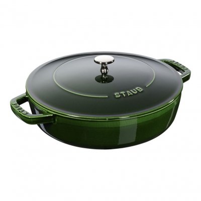 Staub Chistera kastrol s poklicí 28 cm 3,7 l tmavě zelený – Zboží Mobilmania