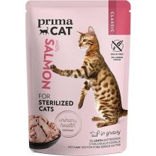 PrimaCat pro sterilizované kočky filety s lososím masem ve šťávě 85 g