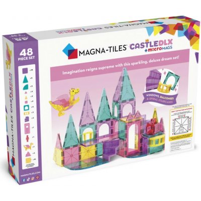 Magna-Tiles Hrad DLX 48 ks – Zboží Mobilmania