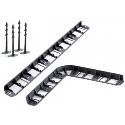 Prosperplast Obrubník neviditelný BORDER 1045 černý 800x8,4x4,5cm IB1045-S411-XG – Hledejceny.cz