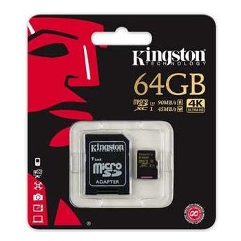 Kingston microSDXC 64 GB UHS-I U3 SDCG/64GB