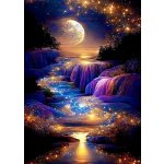 Norimpex diamantové malování Měsíc Zlatá krajina 30 x 40 cm – Sleviste.cz
