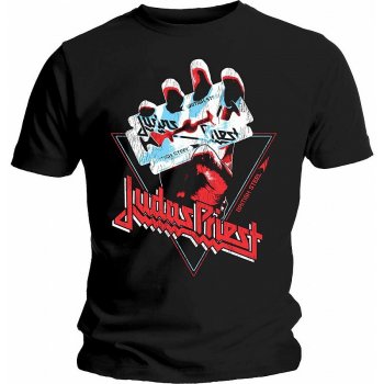 Judas Priest tričko British Steel Hand triangle