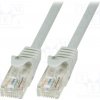 síťový kabel Logilink CP2012U Patch, U/UTP, 6, licna, CCA, PVC, 250mm, šedý