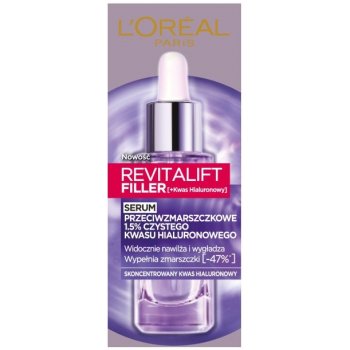 L'Oréal Revitalift Filler Sérum proti vráskám s 1,5% čisté kyseliny hyaluronové 30 ml